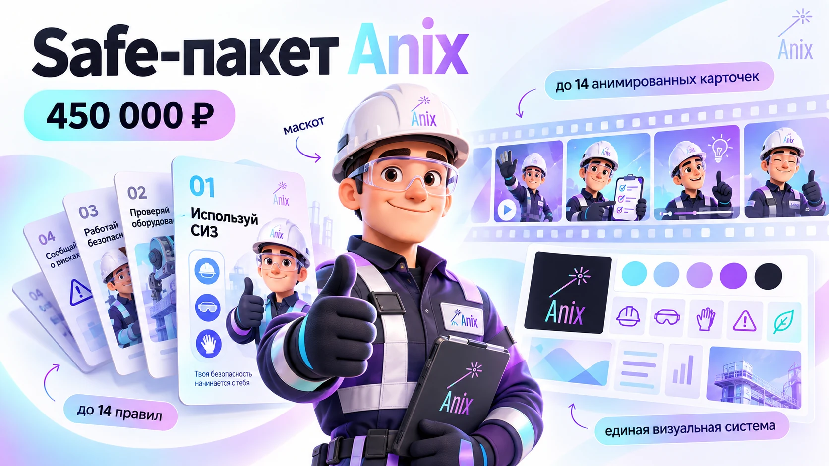 Safe-пакет Anix: маскот, до 14 правил и анимированных карточек за 450 000 ₽