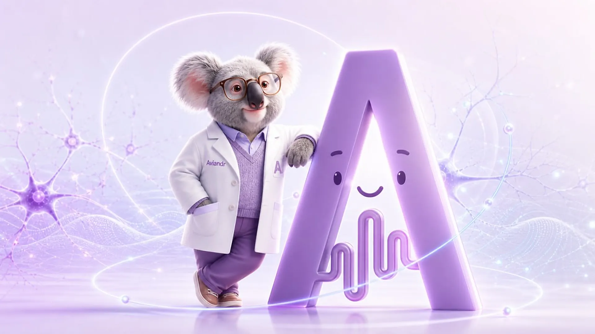 Доктор Коала и маскот Авиандр — медицинский кейс Anix Studio